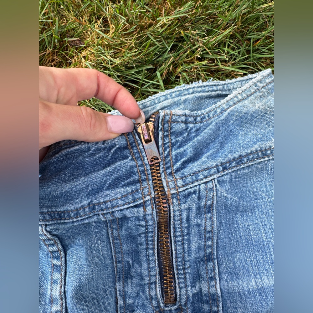 70s Vintage Wrangler Dual Front Zipper Bell Bottoms Sz 28 - Picture 8 of 12